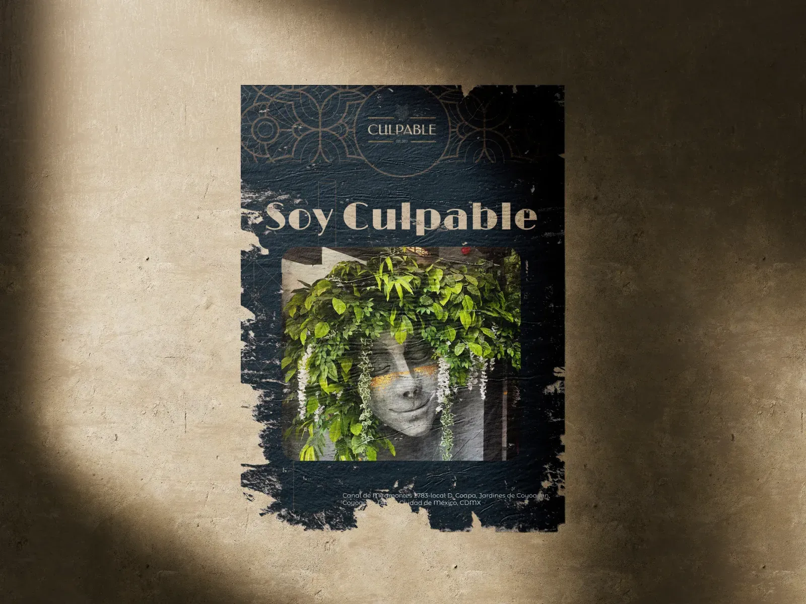 Culpable Poster Glued To Wall